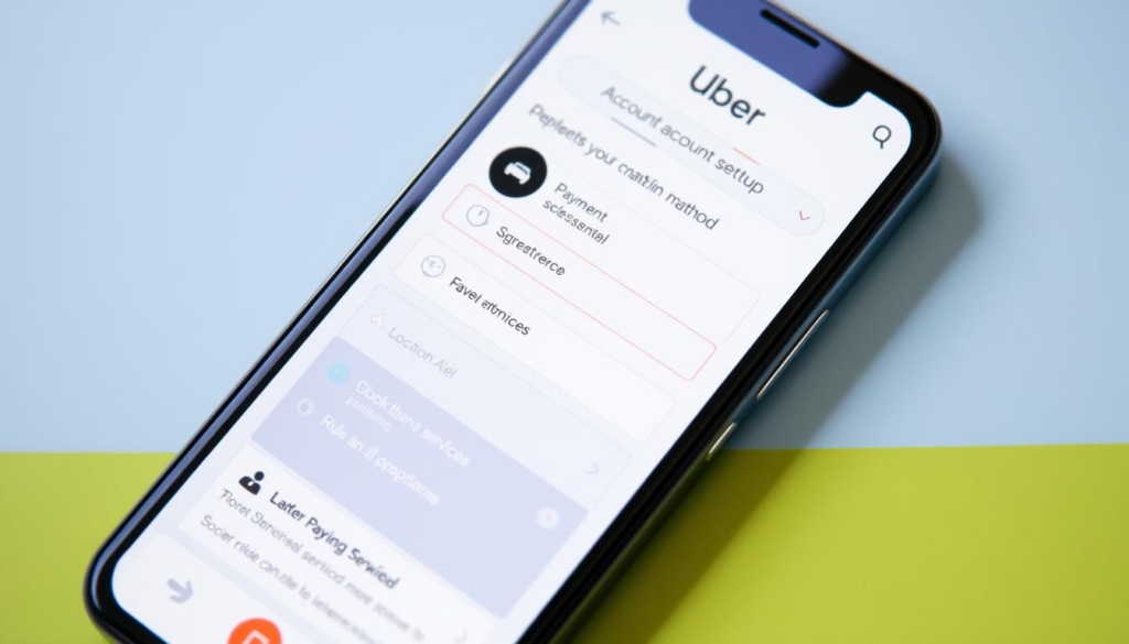 Configurações iniciais do Uber