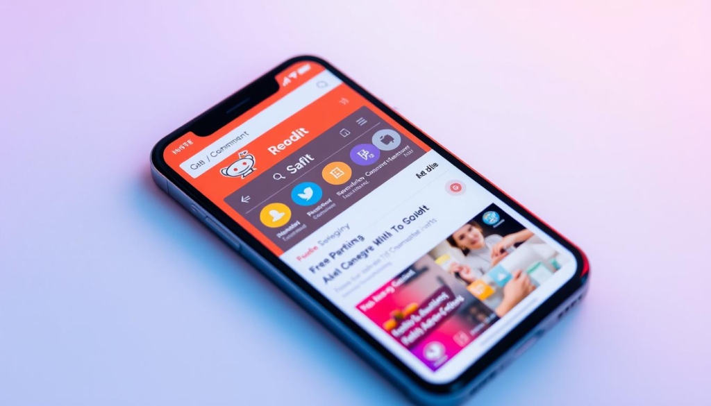 Funcionalidades do Reddit mobile