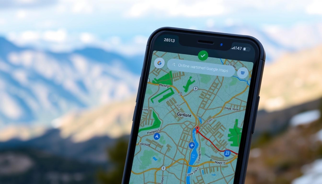 mapas off-line do Google Maps